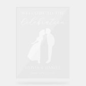 Welcome to the Celebration Custom Wedding Welcome アクリルサイン (正面)