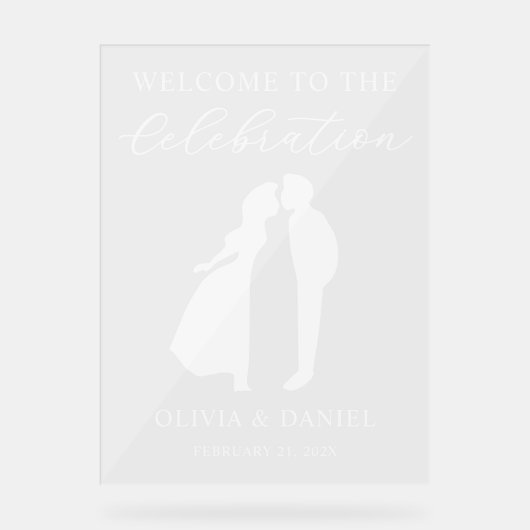 Welcome to the Celebration Custom Wedding Welcome アクリルサイン (正面)