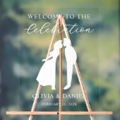 Welcome to the Celebration Custom Wedding Welcome アクリルサイン (ニュートラル)