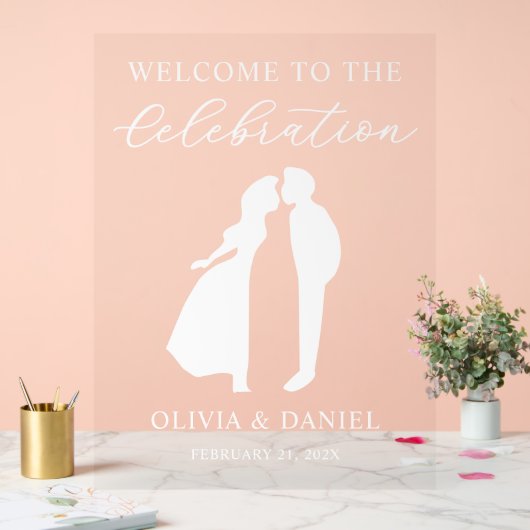 Welcome to the Celebration Custom Wedding Welcome アクリルサイン (ウェディング)