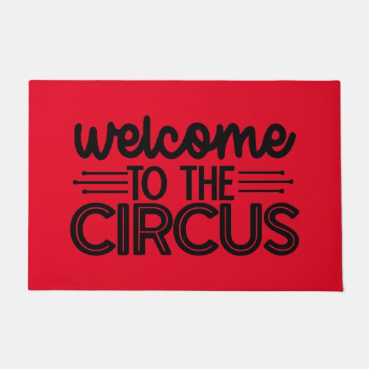 Welcome to the circus funny ドアマット (正面)