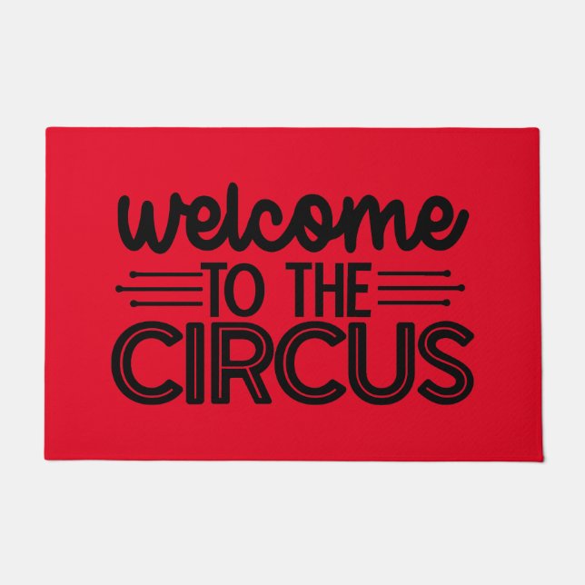 Welcome to the circus funny ドアマット (正面)