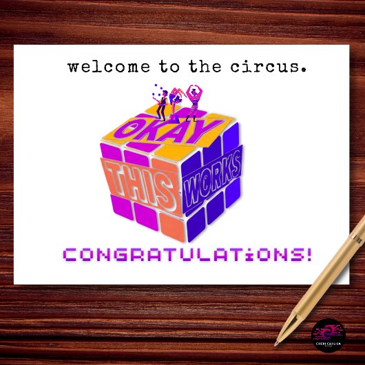 Welcome to the Circus Funny Engagement カード
