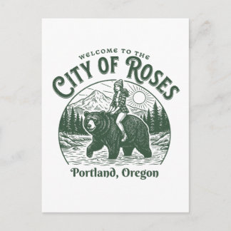Welcome to the City of Roses Portland City Oregon ポストカード