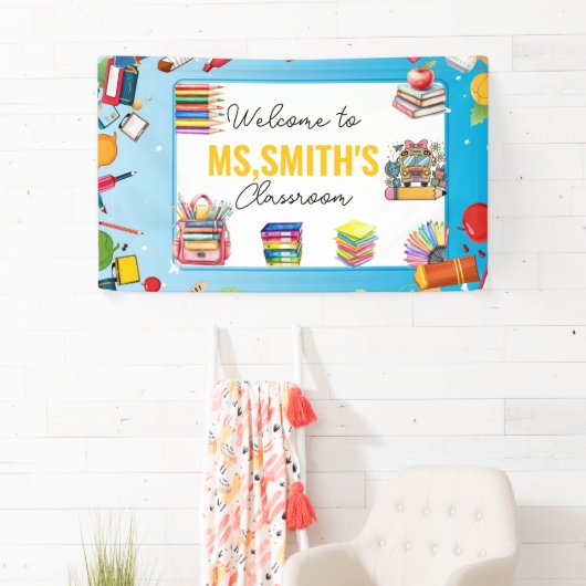 Welcome to the Classroom Back to School 横断幕 (インサイチュ)