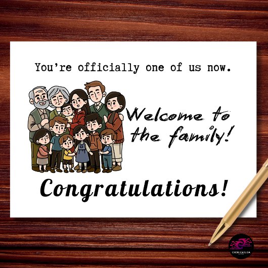 Welcome to the Family Engagement Congratulations カード