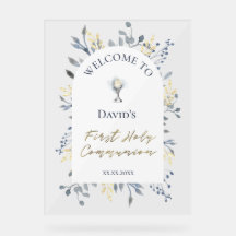 welcome to the First Communion Acrylic Sign