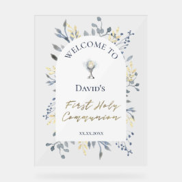 welcome to the First Communion Acrylic Sign アクリルサイン
