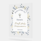 welcome to the First Communion Acrylic Sign アクリルサイン (傾斜)