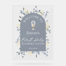 welcome to the First Communion Acrylic Sign アクリルサイン