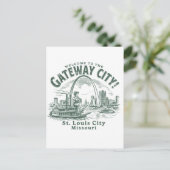 Welcome to the Gateway City St. Louis City Missour ポストカード (スタンド正面)