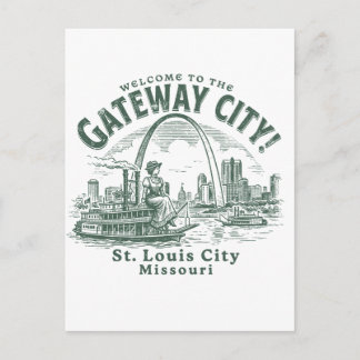 Welcome to the Gateway City St. Louis City Missour ポストカード