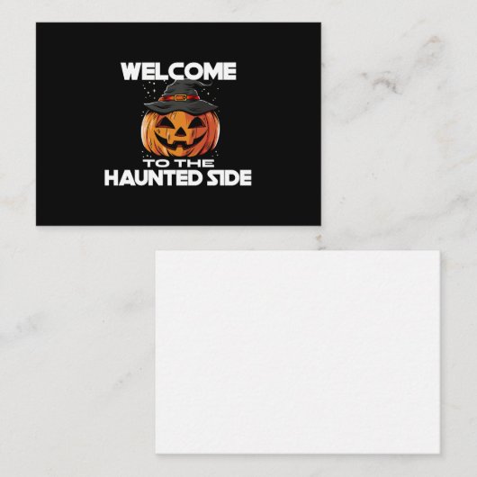 Welcome To The Haunted Side Enclosure Card エンクロージャーカード (正面/裏面)