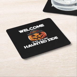 Welcome To The Haunted Side Paper Coaster スクエアペーパーコースター