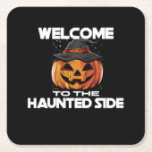 Welcome To The Haunted Side Paper Coaster スクエアペーパーコースター (正面)
