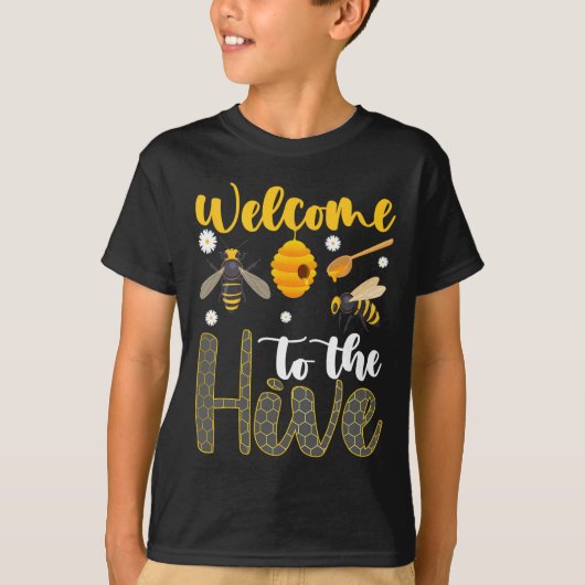 Welcome To The Hive Bee Teacher Back To School Tシャツ (正面)