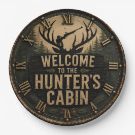 Welcome to the Hunter's Cabin ペーパープレート