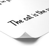 Welcome to the Kitchen Cat Supervisor Poster ポスター (角)