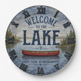 Welcome to the Lake Canoe House ペーパープレート