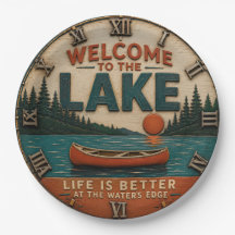 Welcome to the Lake House Cabin Decor