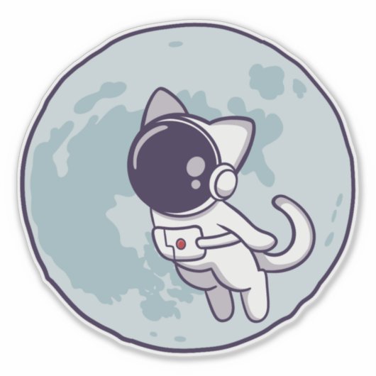 Welcome to the Meoid - Moon mission シール (正面)