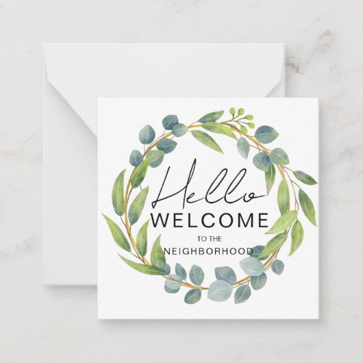 Welcome to the Neighborhood Card – New Home Greeti ノートカード (正面)