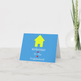 Welcome to the Neighborhood Greeting Card カード