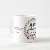 Welcome to the Neighbourhood Coffee Mug – New Home コーヒーマグカップ (正面左)