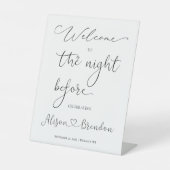 Welcome to the night before Pedestal Sign 台座サイン (正面)