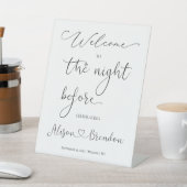 Welcome to the night before Pedestal Sign 台座サイン (インサイチュ)