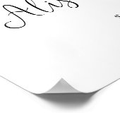 Welcome to the Night Before Sign白黒 ポスター (角)