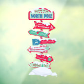Welcome To The North Pole Post Christmas  ウィンドウサイン (シート3)