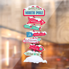 Welcome To The North Pole Post Christmas ウィンドウサイン