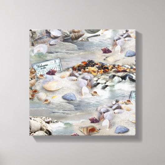 Welcome to the Seaside キャンバスプリント (正面)