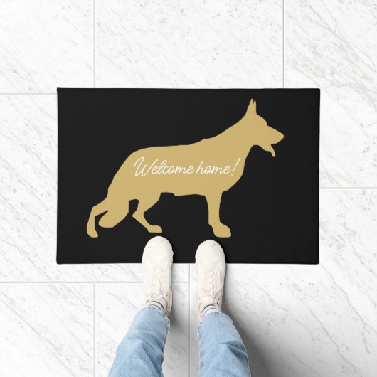 Welcome to the Shepherd Dog Doormat ドアマット (室内)