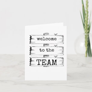 Welcome to the Team, Cute New Employee Card カード