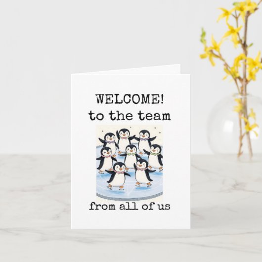 Welcome to the Team, From All Us, Cute Card カード (黄色い花)