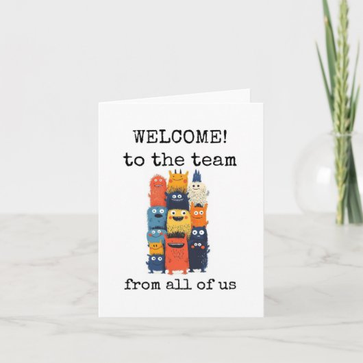 Welcome to the Team, From All Us, Cute Card カード (正面)