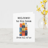 Welcome to the Team, From All Us, Cute Card カード (黄色い花)