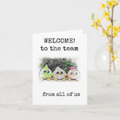 Welcome to the Team, From All Us, New Job Card カード (黄色い花)