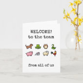 Welcome to the Team, From All Us, New Job Card カード (黄色い花)