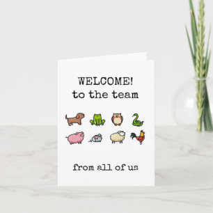 Welcome to the Team, From All Us, New Job Card カード