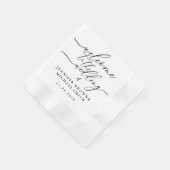 Welcome To The Wedding Of Custom Name Signature 縁ありカクテルナプキン (角)