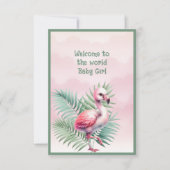 Welcome to the world Baby Girl  カード (正面)