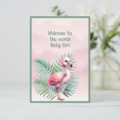 Welcome to the world Baby Girl  カード (スタンド正面)