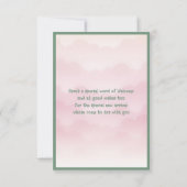 Welcome to the world Baby Girl  カード (裏面)