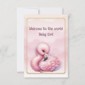 Welcome to the world Baby Girl  カード (正面)