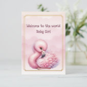 Welcome to the world Baby Girl  カード (スタンド正面)