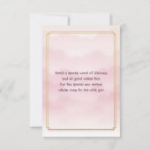 Welcome to the world Baby Girl  カード (裏面)