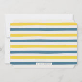 Welcome to the World Birth Announcement – 黄色 案内状 (裏面)